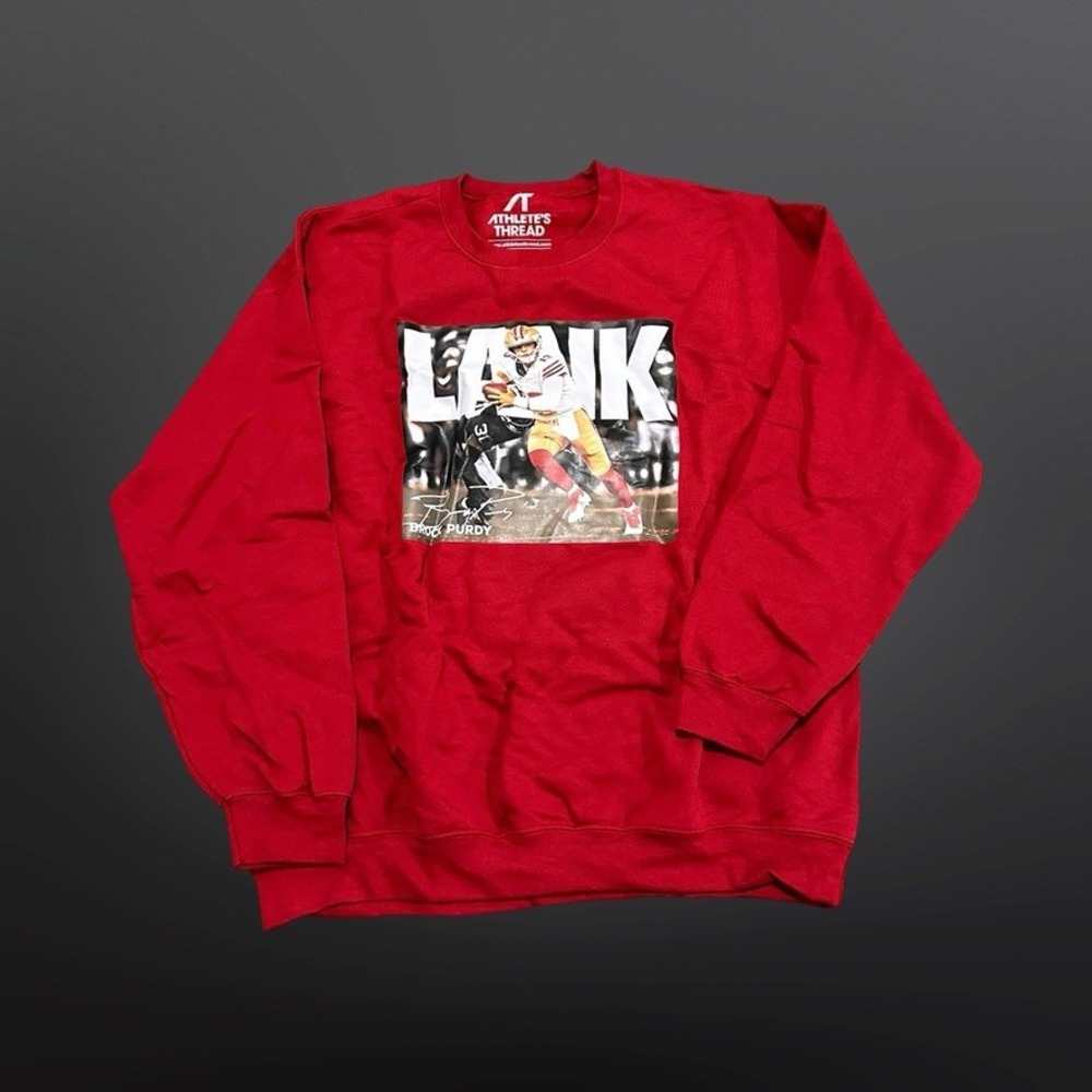 San Francisco 49ers Brock Purdy "LANK" Sweatshirt Athlete's Thread Men XL